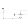 Hansgrohe Raindance 240mm Overhead Shower with Arm - Indesign