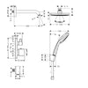 Hansgrohe Croma 160 Complete Shower Set - Indesign