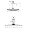 Hansgrohe Raindance E 360 Air 1 Jet Overhead Shower - Indesign
