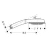 Hansgrohe Croma Classic 100 Multi Hand Shower - Indesign