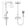 Hansgrohe Raindance Select E 1 Jet 360 Shower Set - Indesign