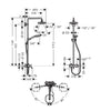Hansgrohe Croma Select E 180 2 Jet Shower Set With Single Lever Mixer - Indesign