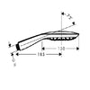 Hansgrohe Raindance Select E 150 3 Jet Hand Shower - Indesign