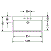 Duravit Vero Washbasin 1000mm - Indesign