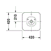 Duravit Bacino Square Washbowl - Indesign