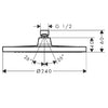 Hansgrohe Crometta Circular 240 1 JetOverhead Shower - Indesign