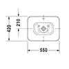 Duravit Bacino Rectangular Washbowl - Indesign