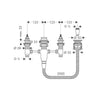 Hansgrohe Logis 4 Piece Bath Mixer - Indesign