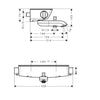 Hansgrohe Select Exposed Thermostatic Bath Filler - Indesign