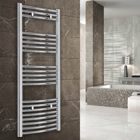 Lyra Curved Heated Towel Rail