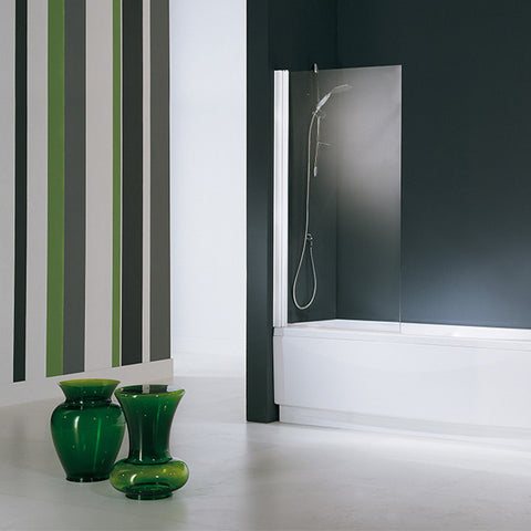Novellini Aurora 1 Reversible Hinged Bath Screen