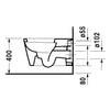 Duravit Starck 1 Wall Hung Pan - Indesign
