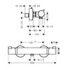 Hansgrohe Ecostat Comfort HQ Thermostatic Shower Mixer - Indesign