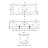 Bette Duo Steel Straight Bath - Indesign