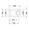 Duravit Darling New Wall Hung SensoWash® Slim Toilet - Indesign