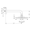 Hansgrohe EcoSmart  AIR 180 Overhead Shower With Shower Arm - Indesign