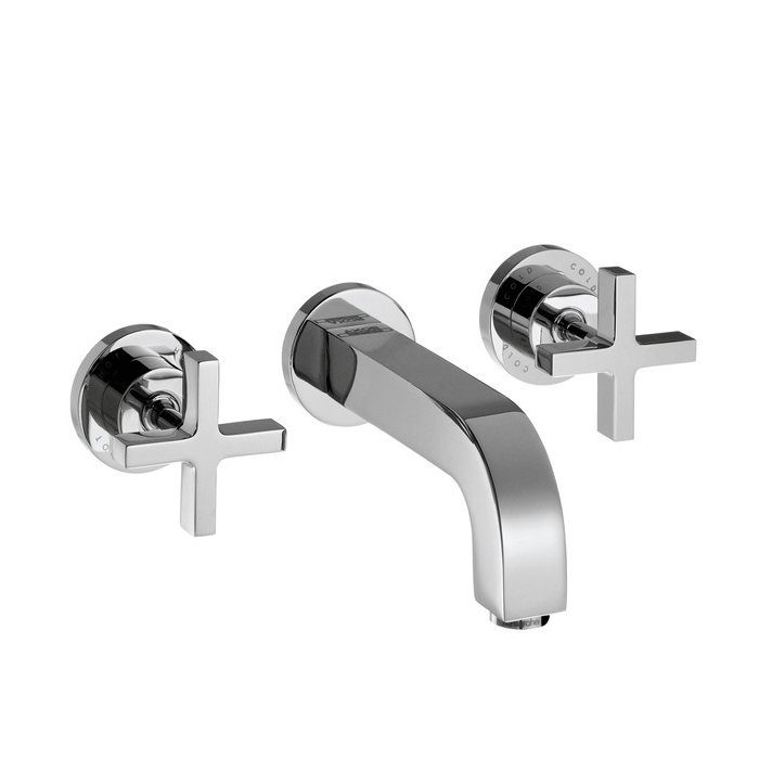 Hansgrohe Axor Citterio 3-Piece Cross Head Basin Mixer - Indesign