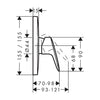 Hansgrohe Logis Concealed Single Lever Shower Mixer - Indesign