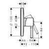 Hansgrohe Talis Classic Concealed Single Lever Shower Mixer - Indesign